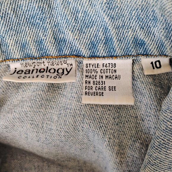 Size 10 Jeanology Equestran Jacket Woman's Repurposed with Three-quarter Sleeves - Picture 12 of 12